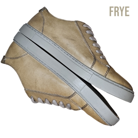 Frye Gemma Low Lace Leather Sneaker - Picture 7 of 10